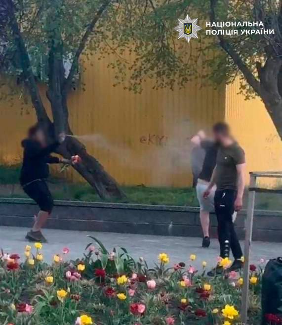 Агресивний молодик у Києві: хуліганство в парку